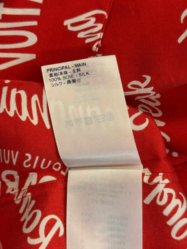 Louis Vuitton Silk Logo Oversized Shirt