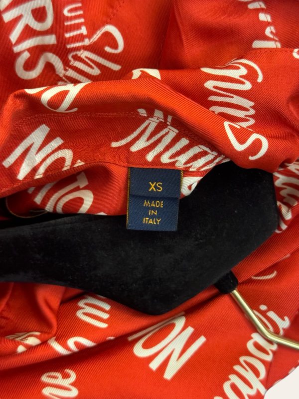 Louis Vuitton Silk Logo Oversized Shirt