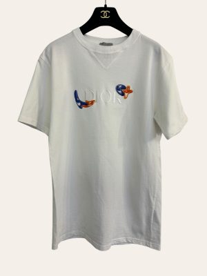 Dior X Kenny Scharf Embroidered Logo T-Shirt