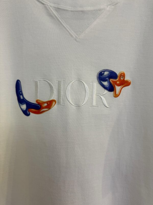 Dior X Kenny Scharf Embroidered Logo T-Shirt