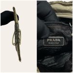 Prada Tweed Mini Flat Tote