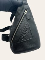 Prada Vitello Daino Logo Crossbody Bag