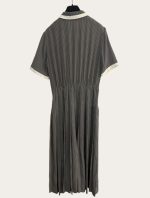 Celine Pleated Silk Dress