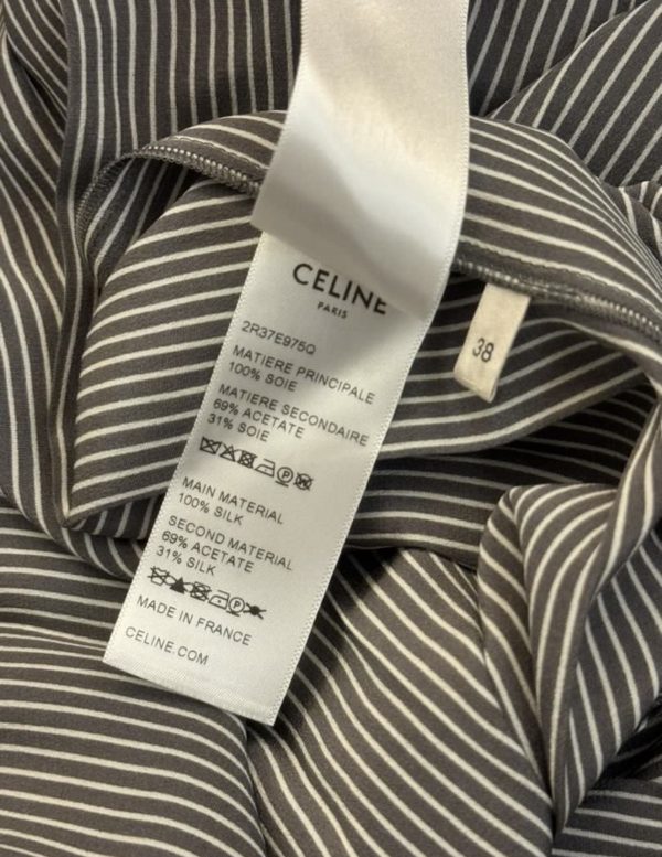 Celine Pleated Silk Dress