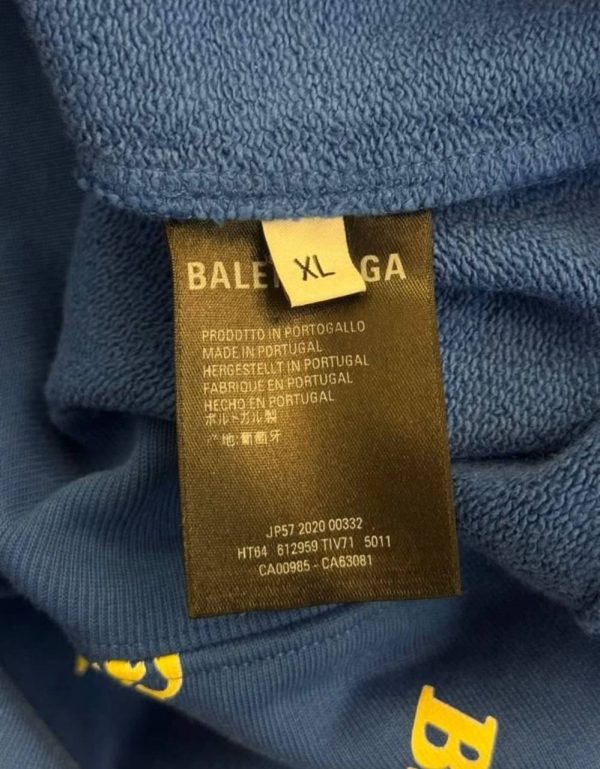 Balenciaga Logo Cropped Hoodie