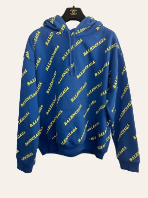 Balenciaga Logo Cropped Hoodie