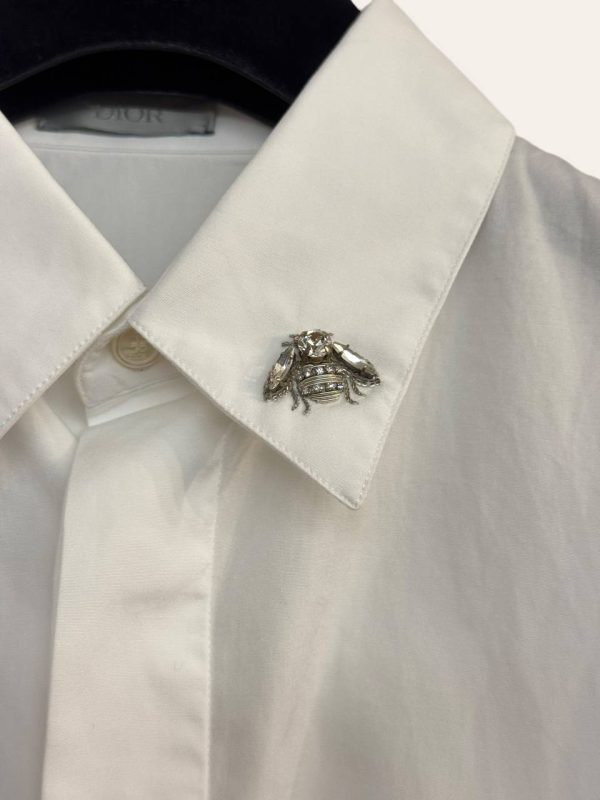 Dior Shirt with Embroidered Bee Jewel