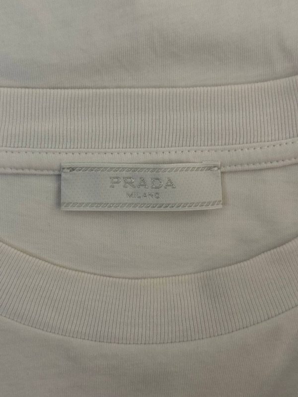 Prada Embroidered Logo T-Shirt