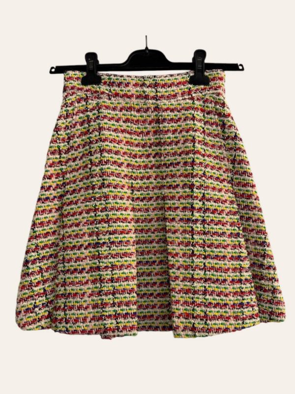 Gucci Horsebit Tweed Skirt