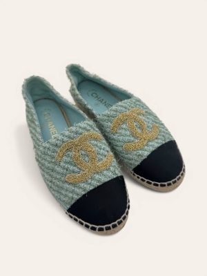 Chanel Tweed Espadrilles Size 37