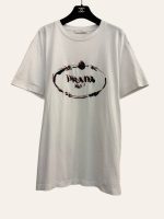 Prada Embroidered Logo T-Shirt