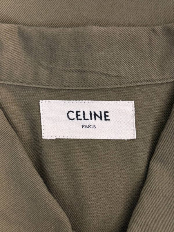 Celine Triomphe Military Cropped Shirt