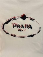 Prada Embroidered Logo T-Shirt