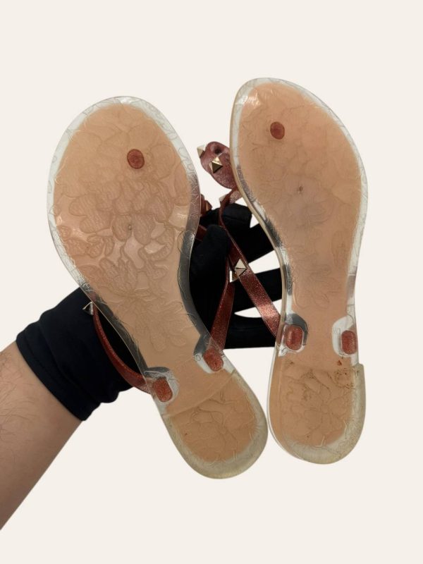 Valentino Rockstud Rubber Slides Size 37