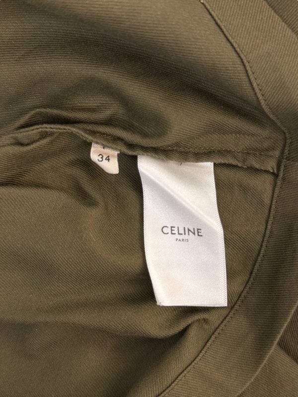 Celine Triomphe Military Cropped Shirt