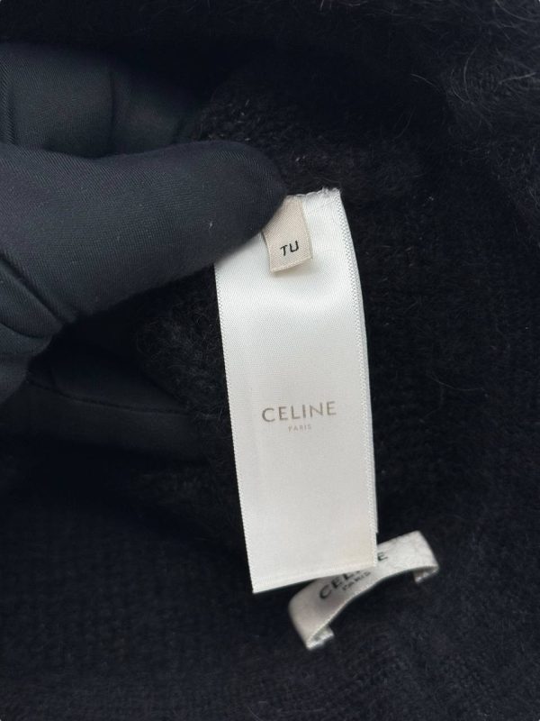 Celine Triomphe Bucket Hat in Brushed Mohair