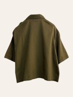 Celine Triomphe Military Cropped Shirt