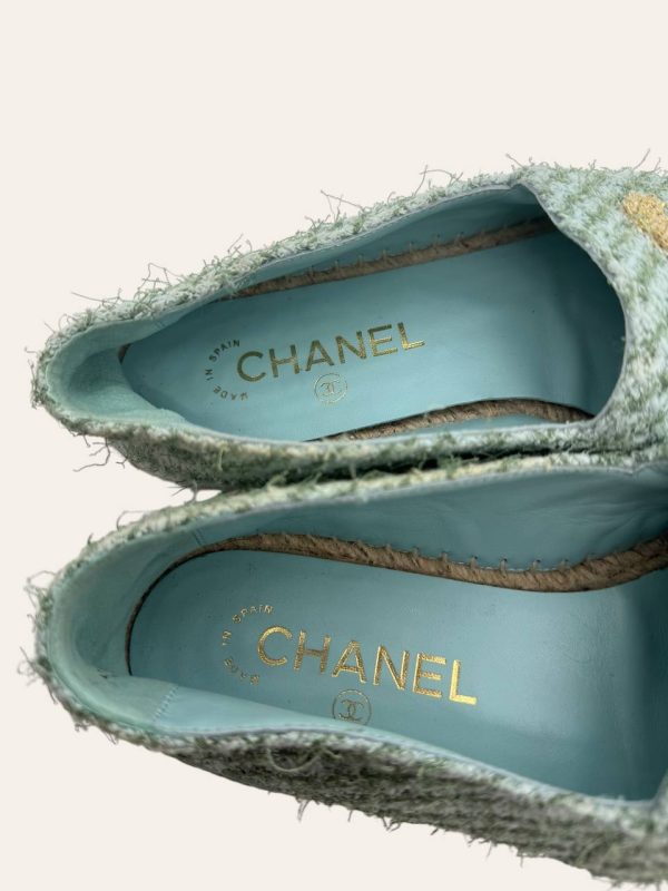Chanel Tweed Espadrilles Size 37