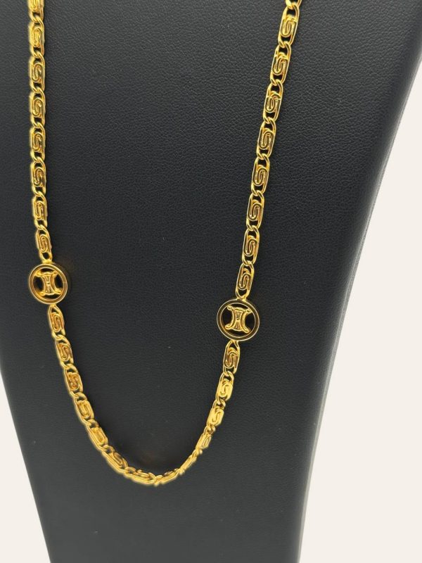 Celine Vintage Triomphe Long Necklace