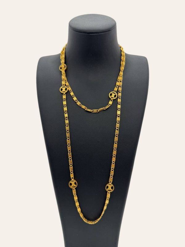 Celine Vintage Triomphe Long Necklace