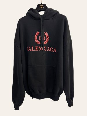 Balenciaga Logo Oversized Hoodie