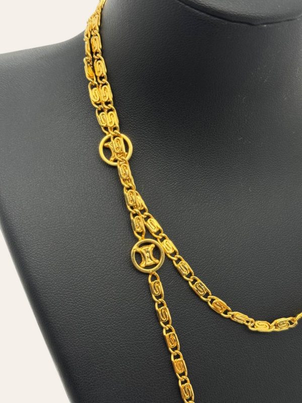 Celine Vintage Triomphe Long Necklace