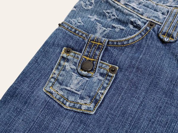 Louis Vuitton Denim Monogram Jeans
