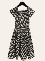 Prada Off Shoulder Triangle Dress