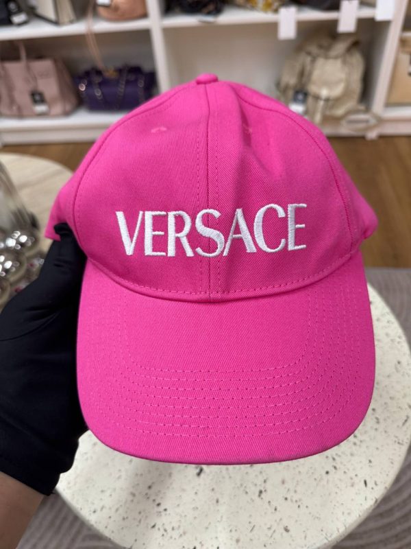 Versace Embroidered Logo Hat