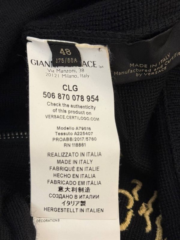 Versace Embroidered Medusa Cardigan Jacket