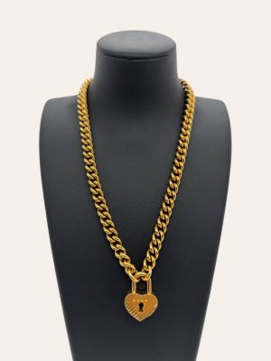 Balenciaga Heart Lock Necklace