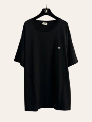 Celine Triomphe Embroidered Logo T-Shirt