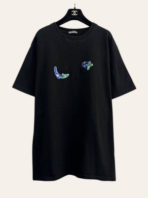 Dior X Kenny Scharf Embroidered Logo T-Shirt
