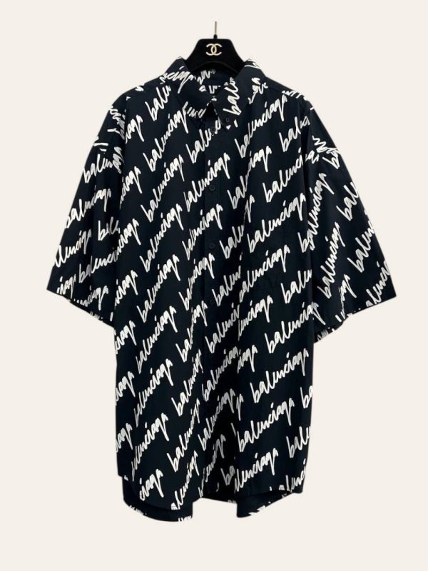 Balenciaga Logo Oversized Shirt