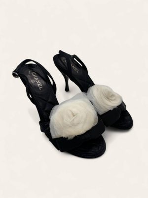 Chanel Camellia Heels Size 34.5