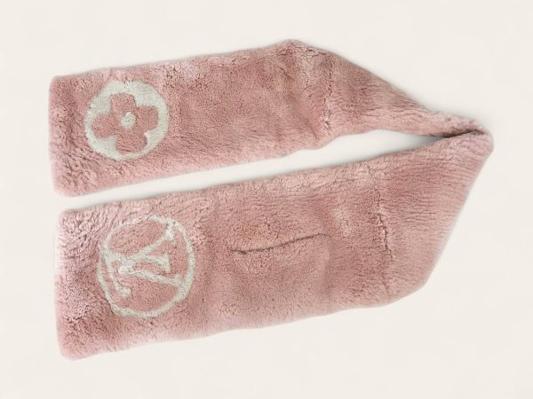Louis Vuitton Monogram Shearling Scarf