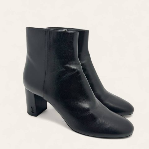 Saint Laurent Leather Ankle Boot Size 39