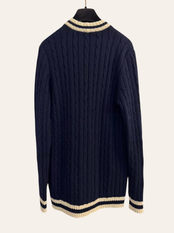 Saint Laurent Cable Knit Cashmere Cardigan