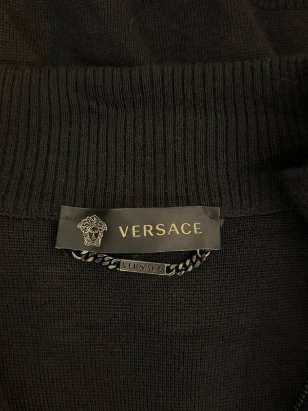 Versace Embroidered Medusa Cardigan Jacket