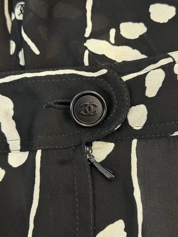 Chanel CC Silk Skirt