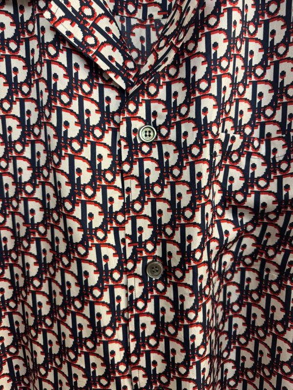 Dior Oblique Silk Short Sleeved Shirt