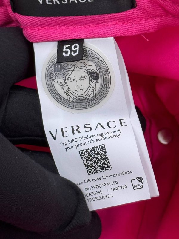 Versace Embroidered Logo Hat