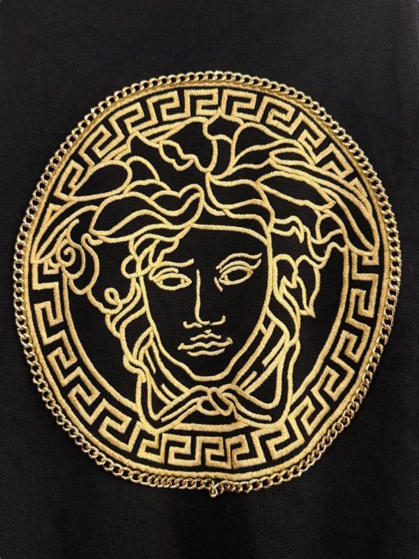Versace Embroidered Medusa Cardigan Jacket