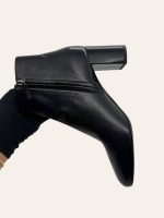 Saint Laurent Leather Ankle Boot Size 39