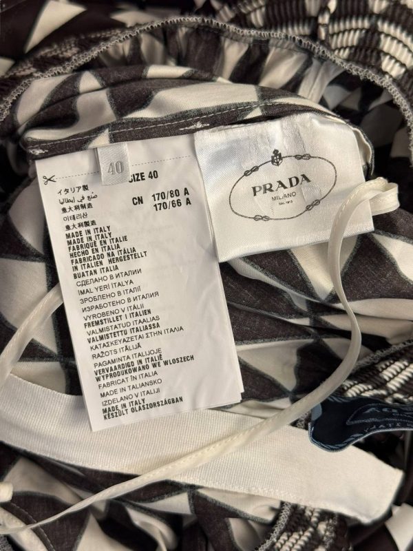 Prada Off Shoulder Triangle Dress