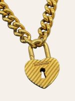 Balenciaga Heart Lock Necklace