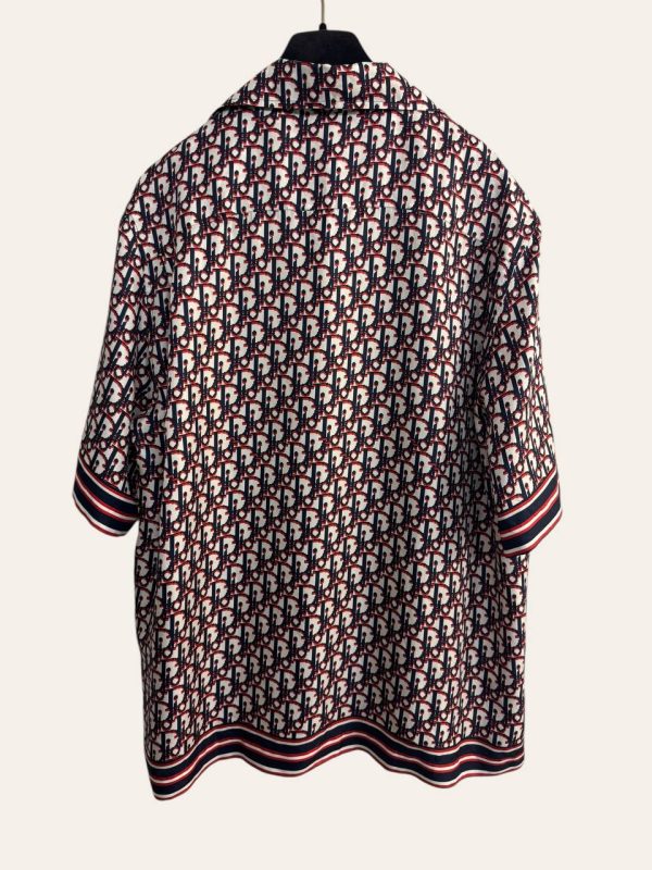Dior Oblique Silk Short Sleeved Shirt