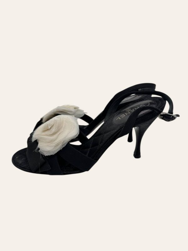 Chanel Camellia Heels Size 34.5