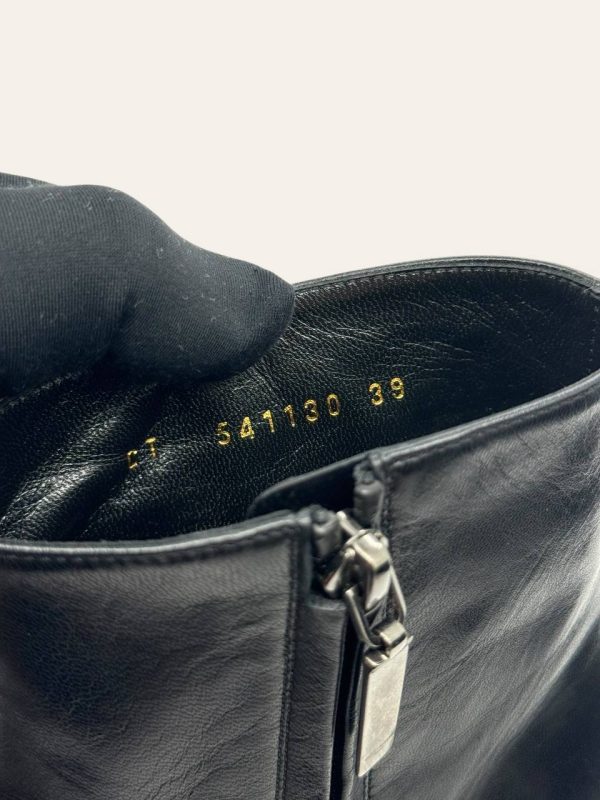 Saint Laurent Leather Ankle Boot Size 39