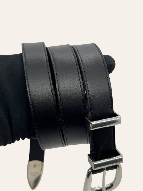 Celine Medium Western Belt in Vintage Calfskin